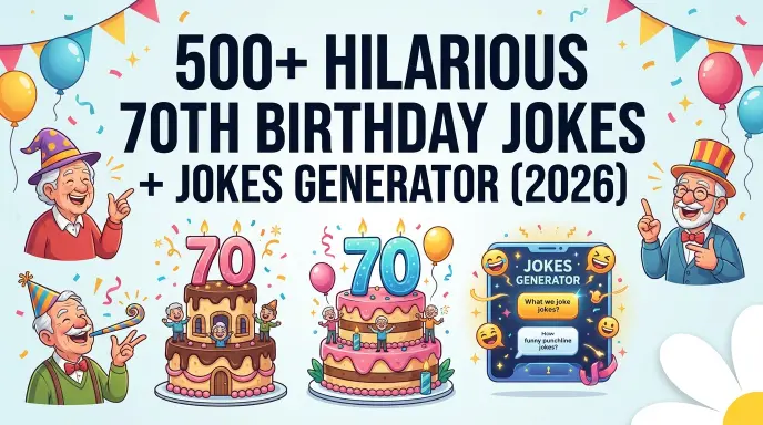 70th Birthday Jokes With Jokes Generator